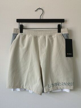 NWT LULULEMON MUSL/CAST Grey Pace Breaker Shorts 7" Lined Nordic Men's XXL